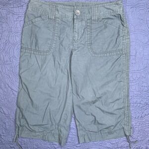 GAP‎ Women's Blue Bermuda Cargo Shorts Size 6 Utility Pockets Summer Casual